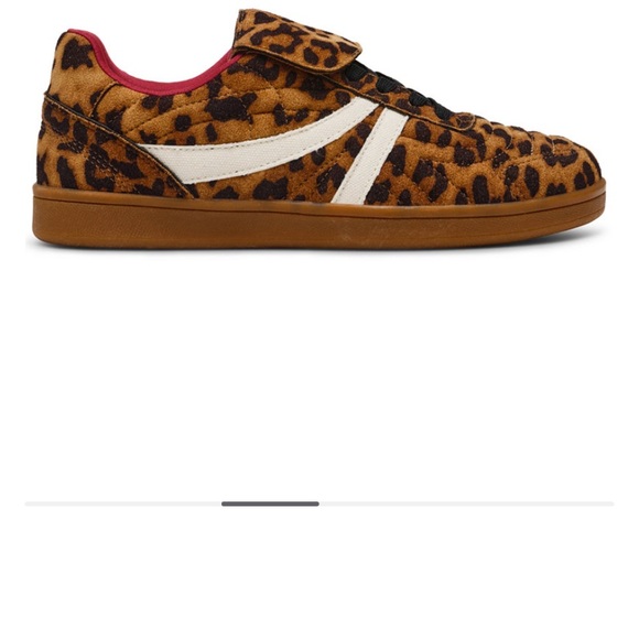 Steve Madden Brown and White Sneakers with Leopard Print - Picture 3 of 6